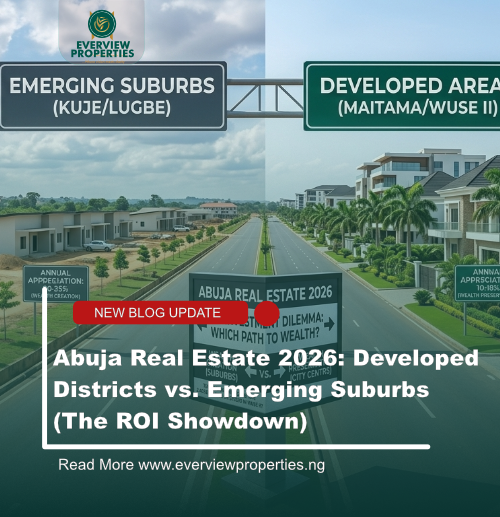 comparing ROI of developed vs emerging areas in Abuja real estate